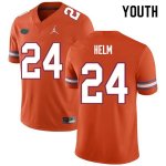 Youth Florida Gators #24 Avery Helm NCAA Nike Orange Authentic Stitched College Football Jersey LHE7162CO